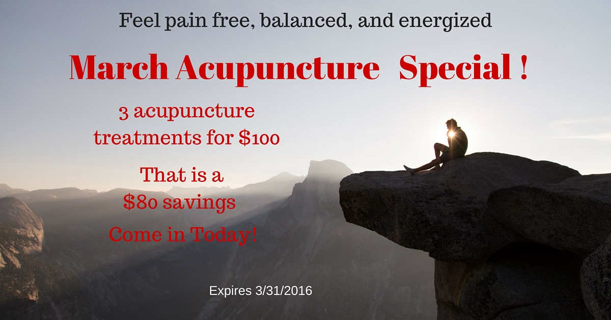 March Acupuncture Special 